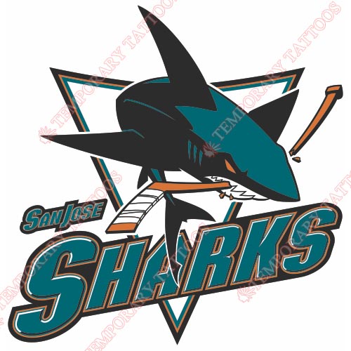San Jose Sharks Customize Temporary Tattoos Stickers NO.311